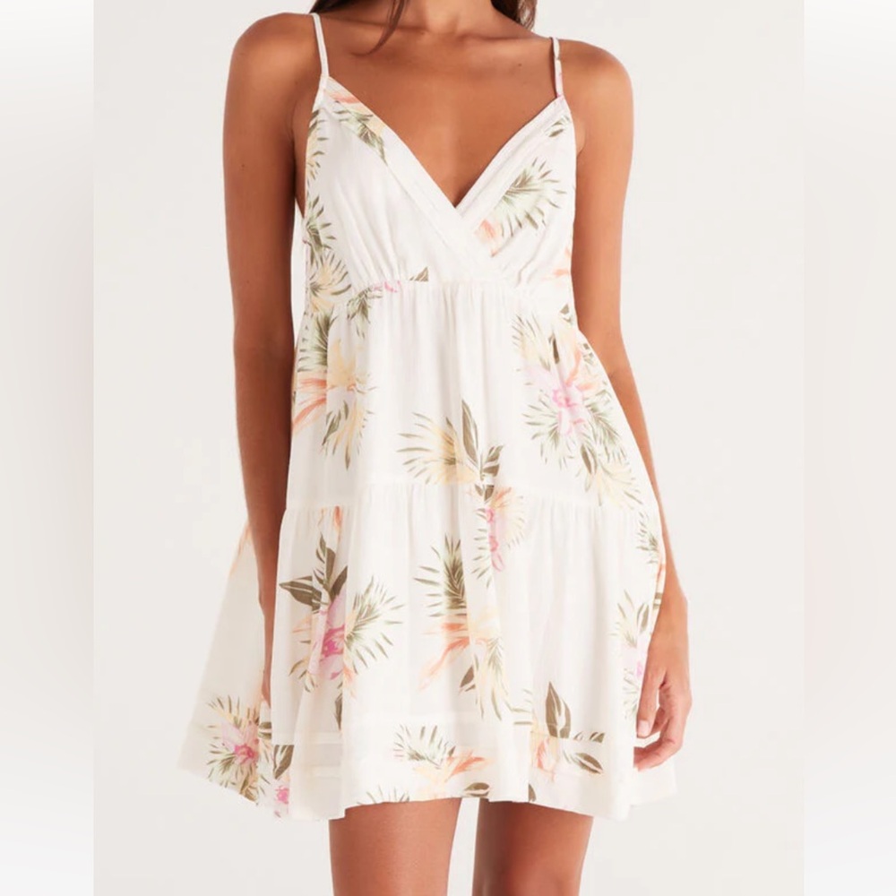 Z Supply Lei Sa Faire Mini Dress - Warm Sands - L
